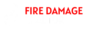 Fire Damage Realtor Logo White