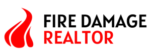 Fire Damage Realtor Logo